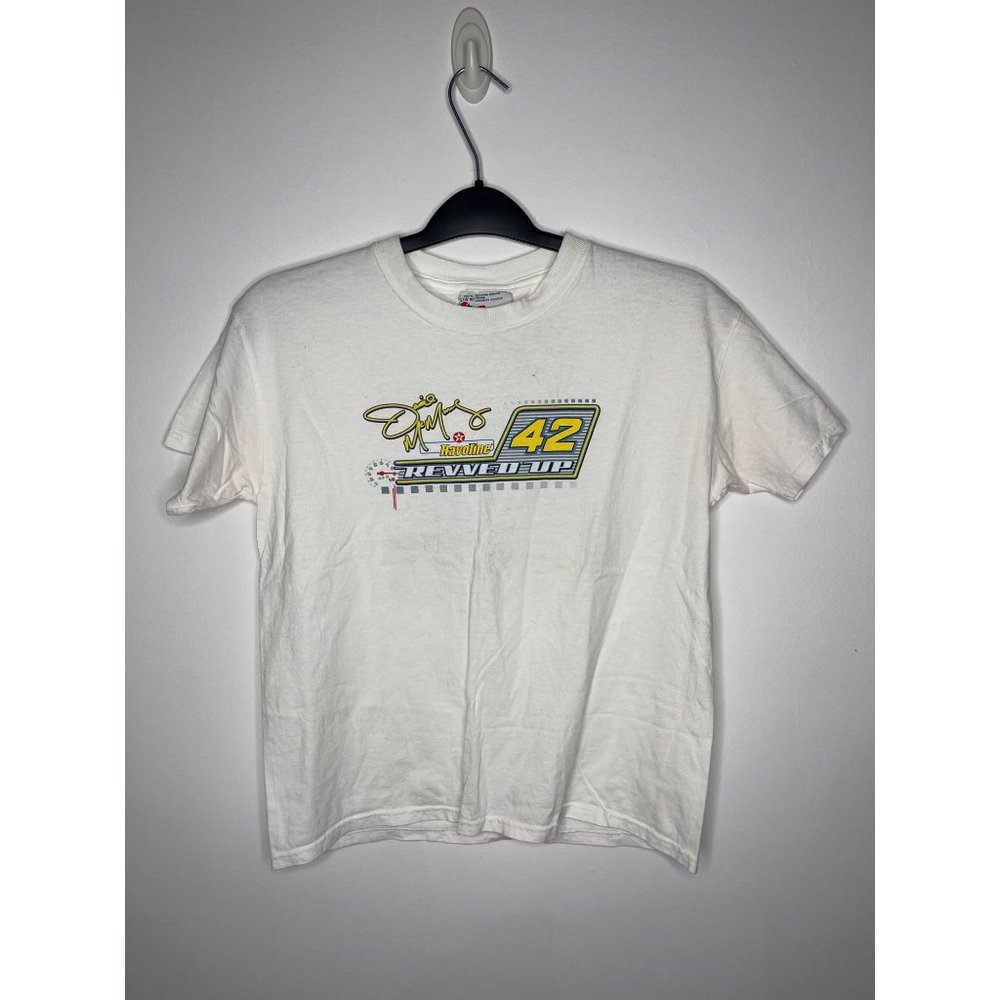 Chase Authentics Jamie McMurray 42 Racing Shirt White Youth Size Large
